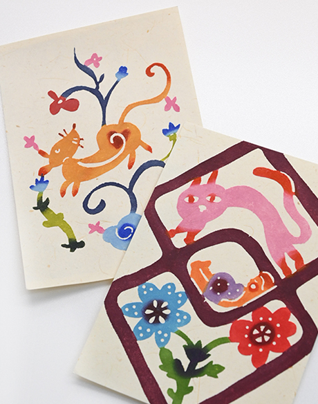 本染めポストカード