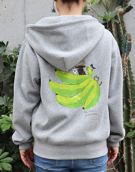 フルジップパーカー まちかんてぃ島バナナ