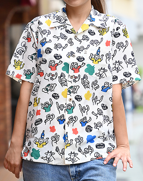 琉球シャツ　ヒヤササカチャーシー