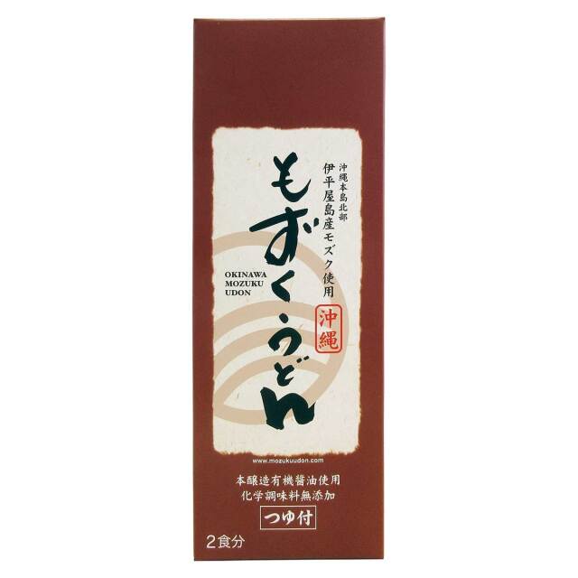 もずく② もずくうどん 160g（2食分・つゆ付） 琉球フロントOnlineShop
