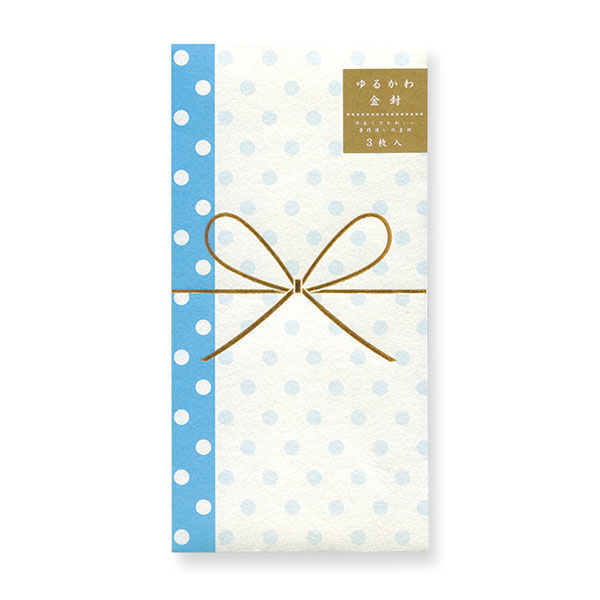 Lcpb 08 ゆるかわ金封セット ロングタイプ3枚 封かんシール3枚 ブルー Oz スペースr By リュリュマーケット
