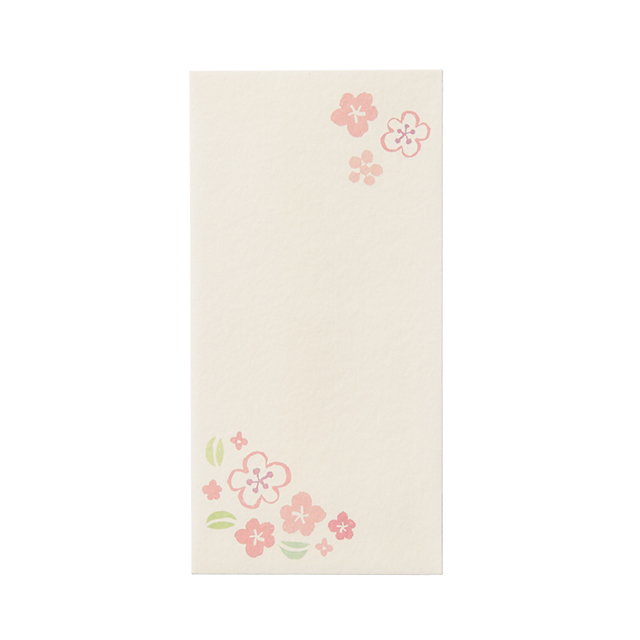 LWPB-10：和風ぽち袋ロングタイプ3枚セット・無地（小花）〔OZ〕