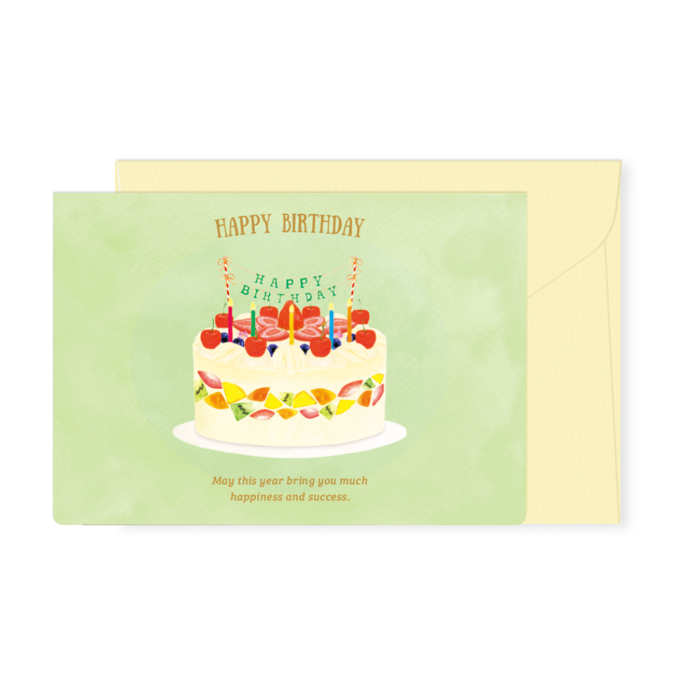 MRBC-01：ミラーバースデーカード バースデーケーキ〔OZ〕(4510180117666)