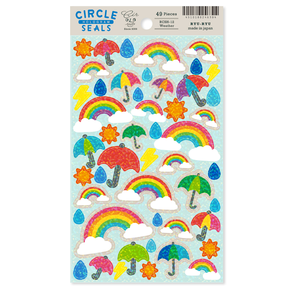 ホログラムサークルシール