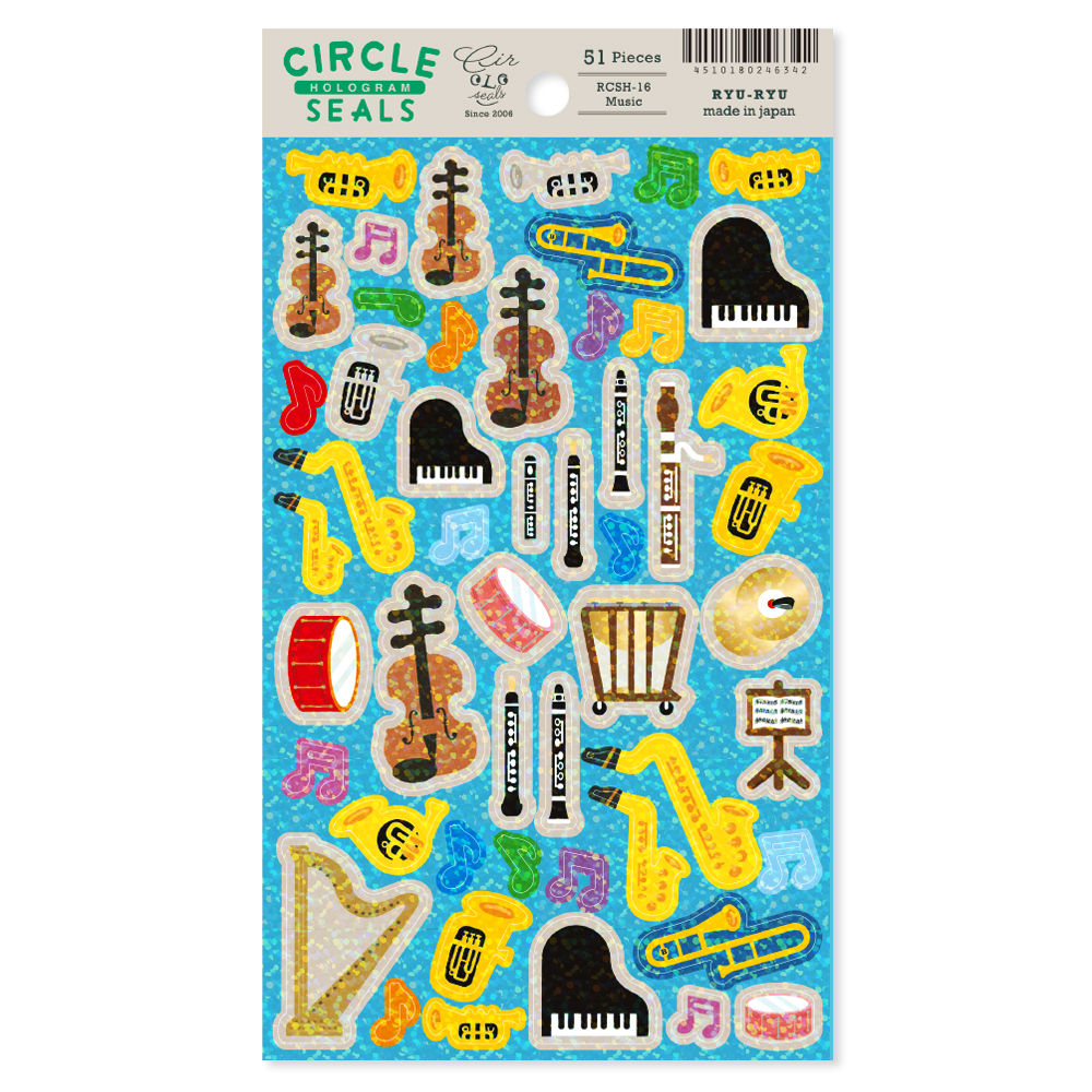 ホログラムサークルシール