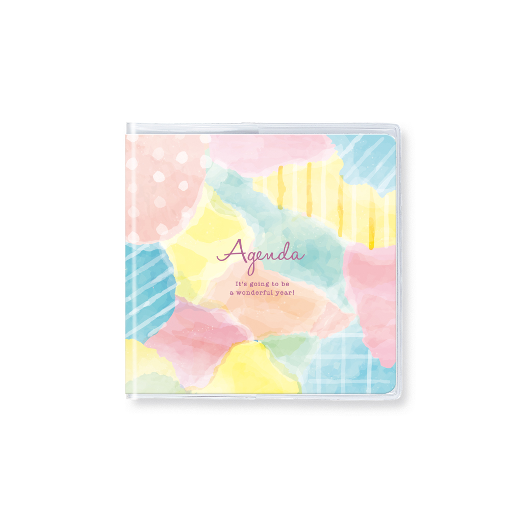 SDQ-2604：2026年度 2月始まり スケジュール帳 正方形 ミニサイズ 日曜