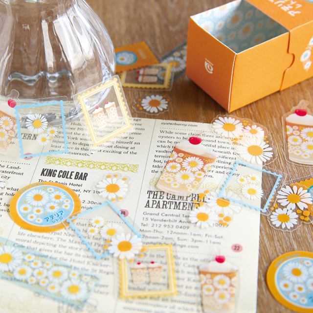 ADFS-02：アデリアレトロ フレークシール 花ざかり〔OZ