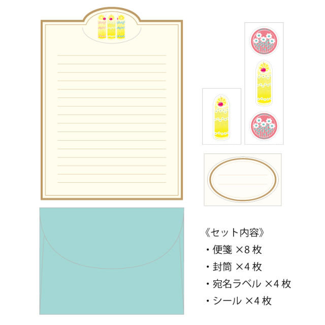 アデリアレトロ_レターセット