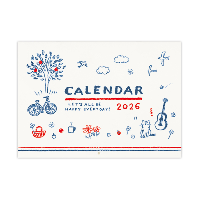 CK-2605：2026年度カレンダー イラストライフカレンダー〔OZ_S〕