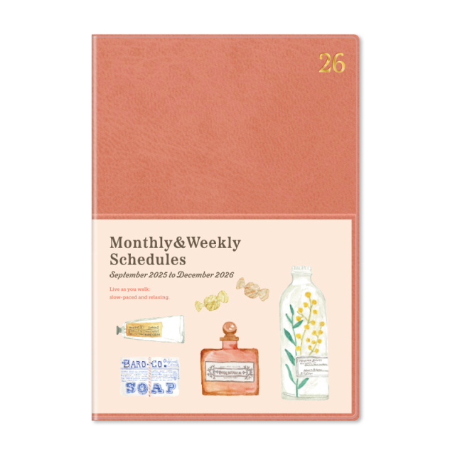 DB-2603：2026年度 9月始まり スケジュール帳 B6サイズ 月曜始まり