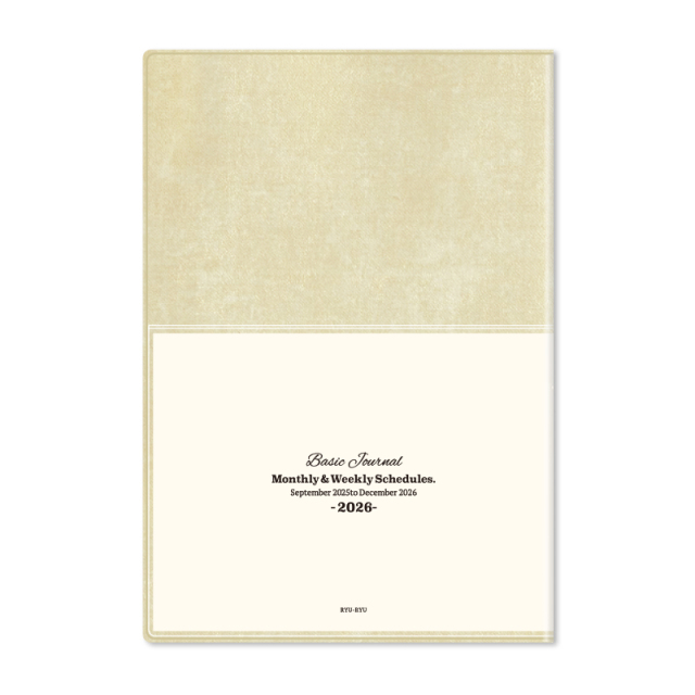 DBG-2601：2026年度 9月始まり スケジュール帳 B6サイズ 月曜始まり