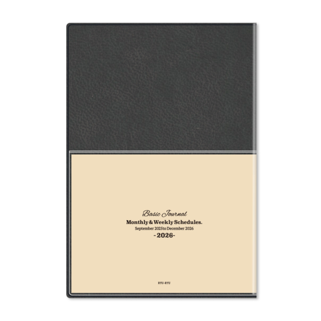 DBG-2602：2026年度 9月始まり スケジュール帳 B6サイズ 月曜始まり