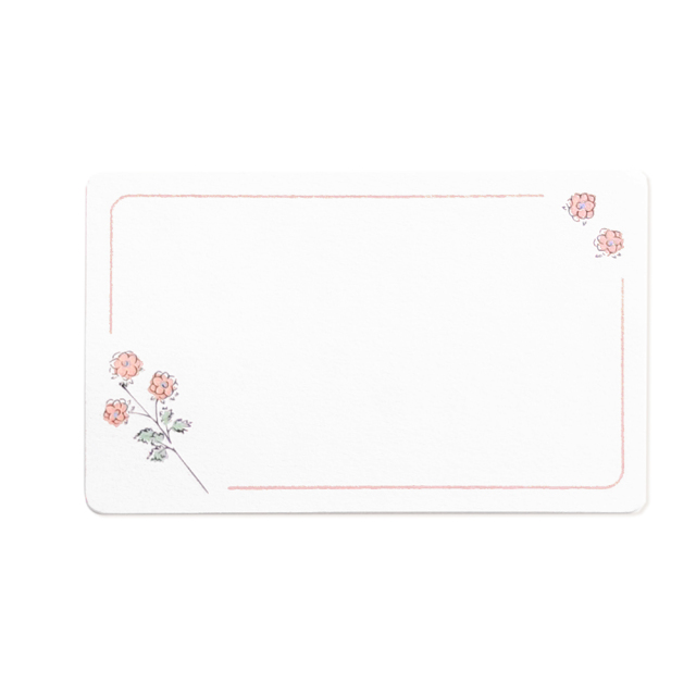 IMC-05：名刺サイズ メッセージカード 15枚入り ダリア〔OZ