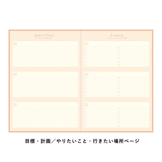 JN-05：3年連用日記 ライトアンバー B6サイズ 〔OZ〕