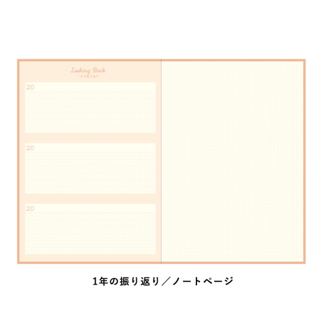 JN-05：3年連用日記 ライトアンバー B6サイズ 〔OZ〕