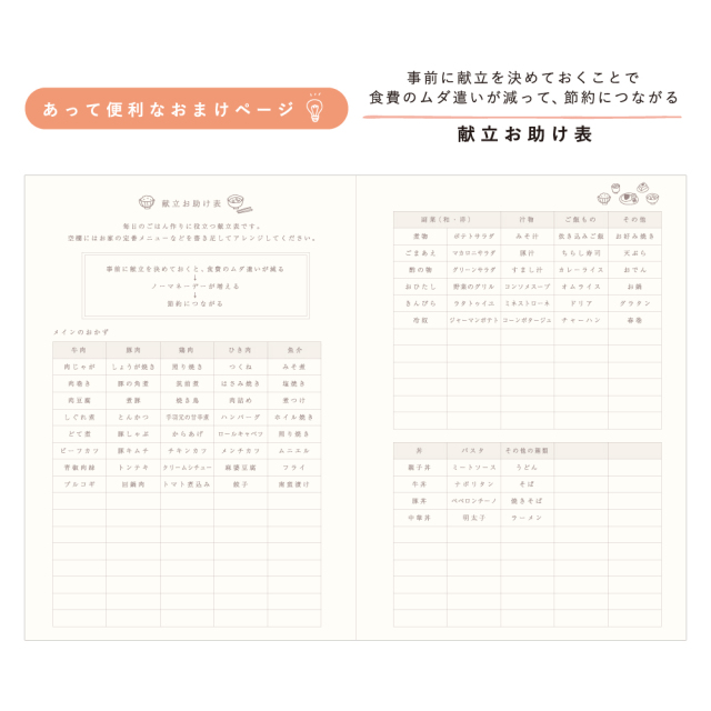 ノーマネーデー家計簿