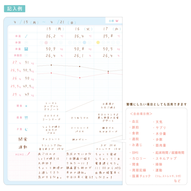 日記・家計簿