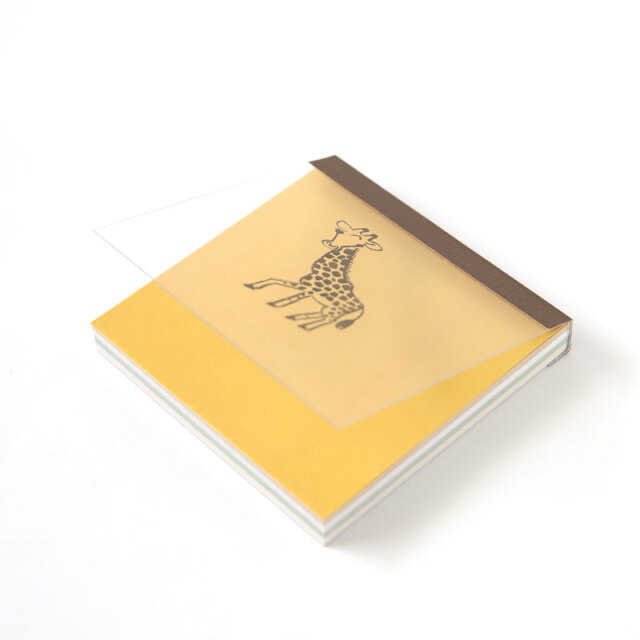 NM-102：アニマルパレード メモパッド キリン〔OZ〕