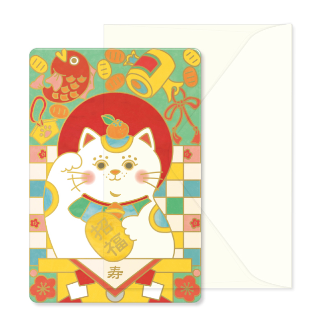予約商品／10月下旬発売予定】NYTO-2701：年賀・透明カード（封筒付き