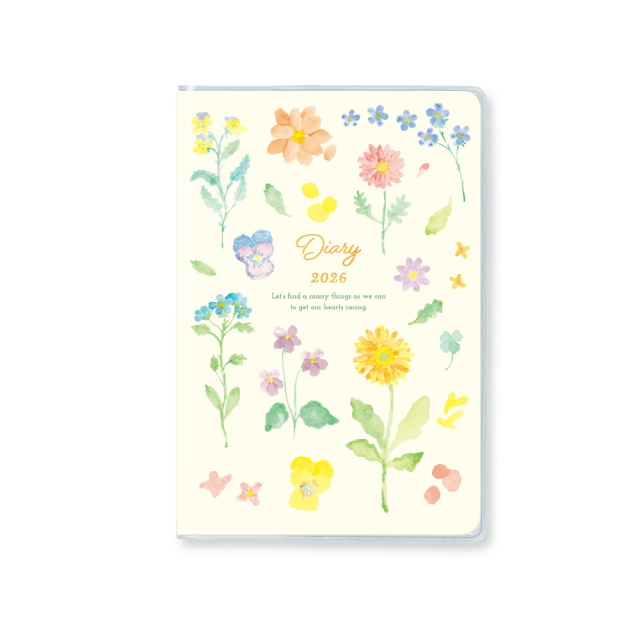 SDK-2608：2026年度 2月始まり スケジュール帳 A6サイズ 日曜始まり