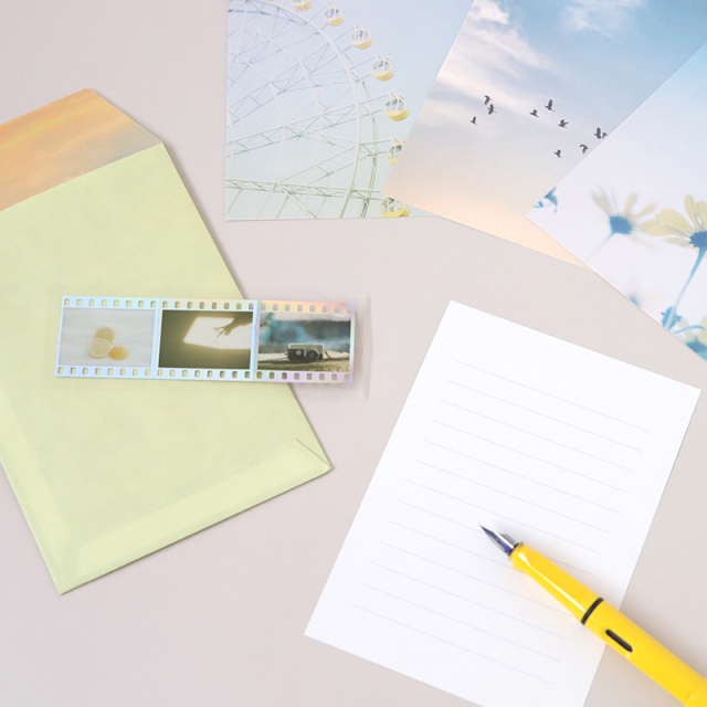 サザンオールスーズ　レターセット　レア　新品 文具 『封筒が透ける景色のレター 海と魚たち TL065』 包む