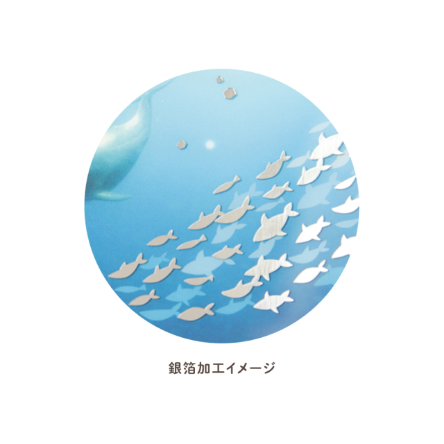 STOC-05：透明うちわカード イルカ〔OZ_S〕(4510180015191)
