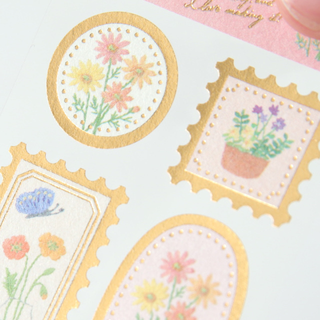 STS-01：刺しゅうを楽しむシリーズ シール フラワー〔OZ〕