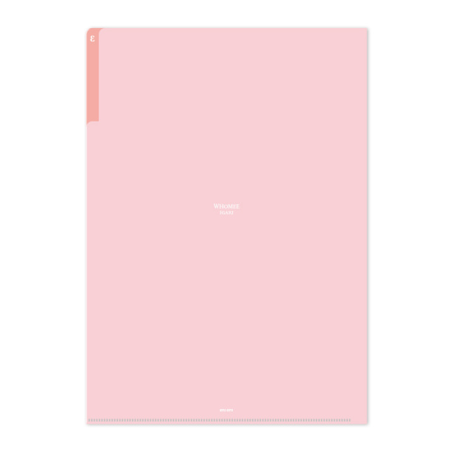 WHCH-01：WHOMEE(フーミー) クリアホルダー A4サイズ 3ポケット シアー