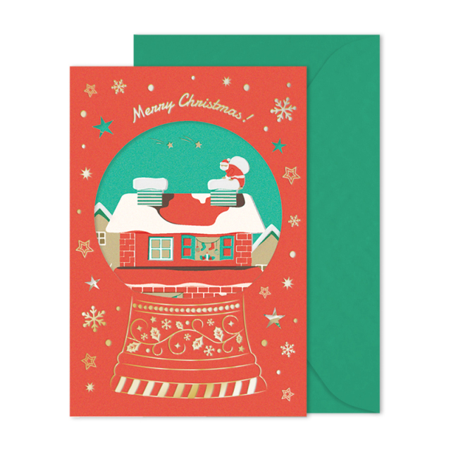 XGC-03：クリスマスグリーティングカード そり〔OZ_S〕