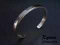 純銀平打ちバングル7ｍｍ