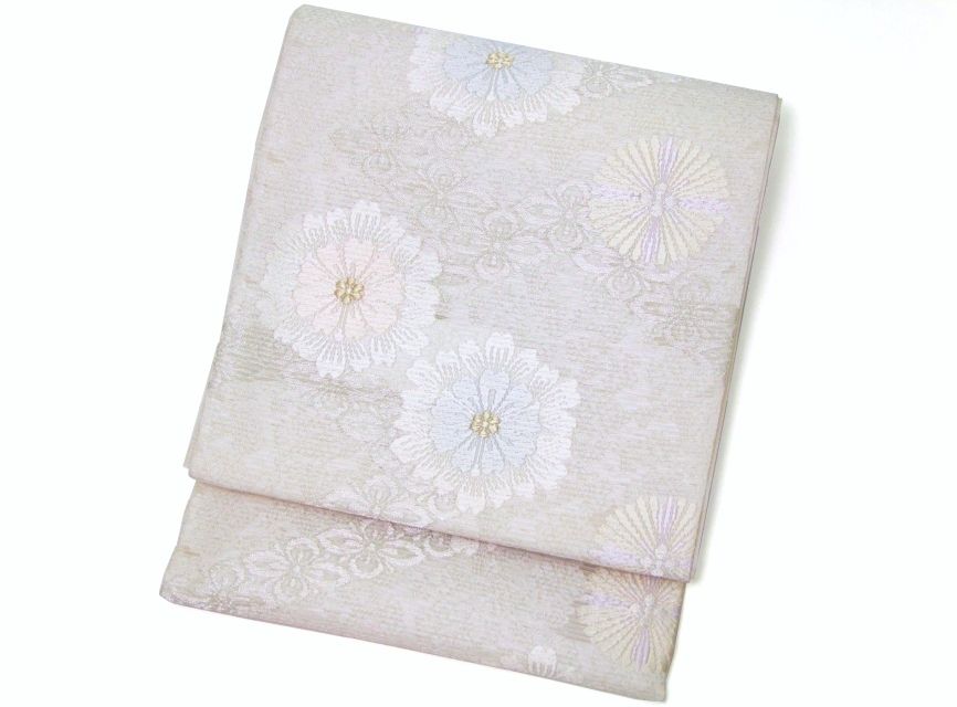 正絹≪西陣 姫野織物謹製 夏物 絽つづれ袋帯「花菱華文」 ≫ 夏物専門