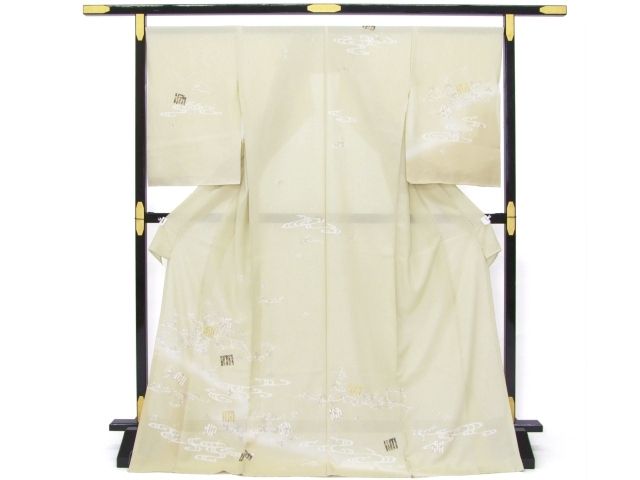 【千切屋謹製】高級正絹手描友禅 絽付下 草花文様 反物 五泉駒絽 新品 未仕立品 千切屋謹製】高級正絹手描友禅 絽付下 草花文様 反物 五泉駒