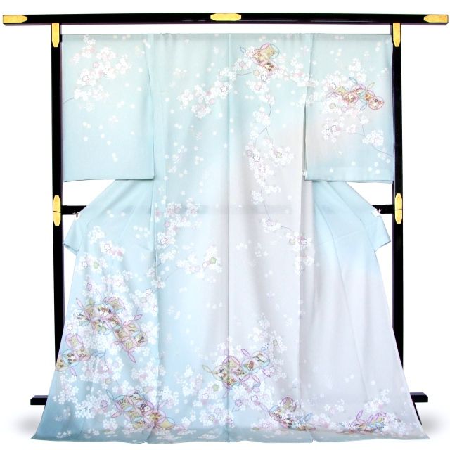 夏物 絽 訪問着