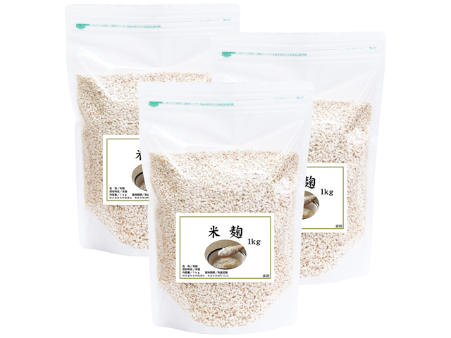 自然健康社 乾燥米麹１ｋｇ×３袋