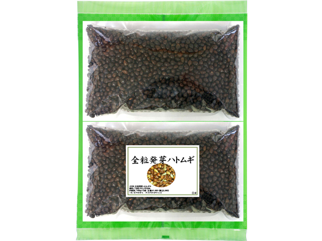 国産・全粒発芽ハトムギ茶４００ｇ×２袋（5,400円以上で送料無料・沖縄県を除く）