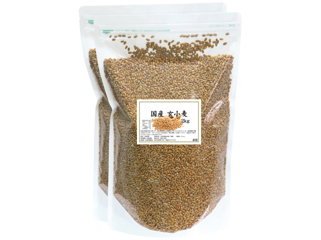 玄小麦４ｋｇ（国産・5,400円以上で送料無料・沖縄県を除く）