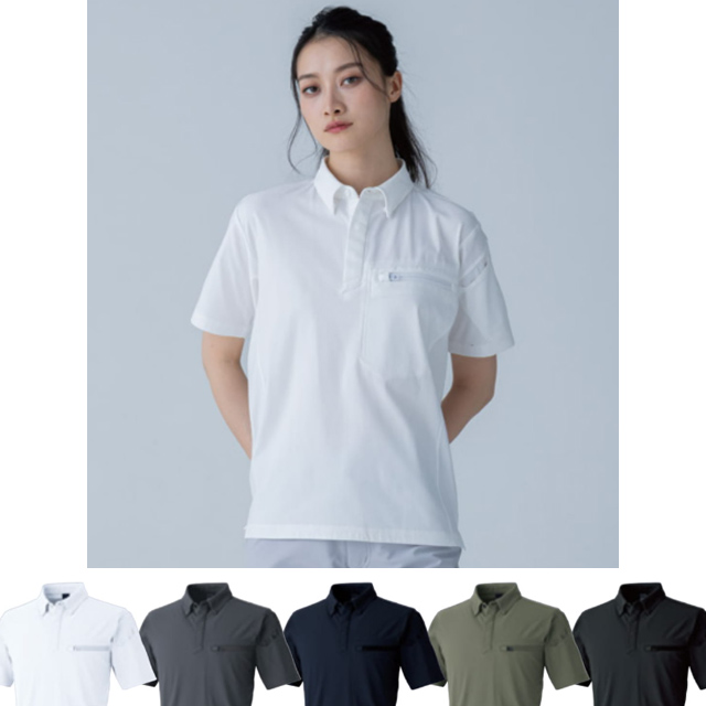 T8465 TS-DESIGN ES DEO トリコットショートスリーブポロシャツ