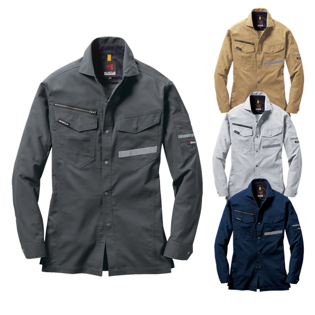 9095バートルBURTLE作業服長袖シャツ