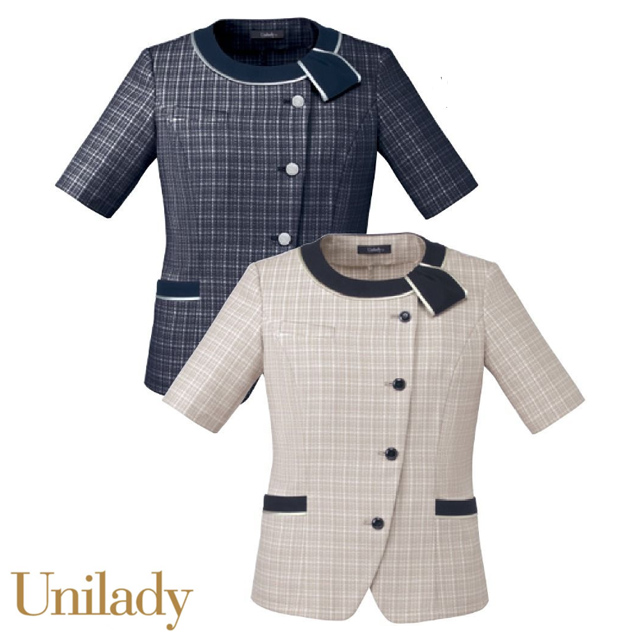 U82551 UNILADY(ユニレディ) 四分袖オーバーブラウス