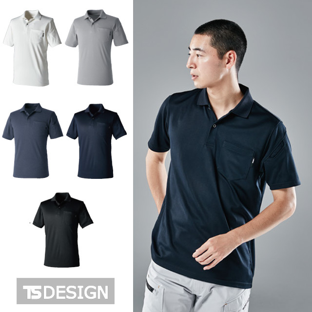 T2265 TS-DESIGN TecRecyc ショートスリーブポロシャツ