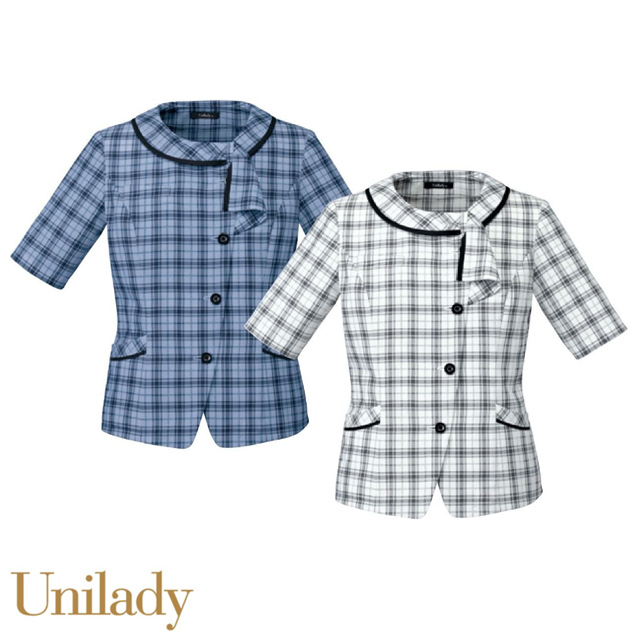 U82550 UNILADY 四分袖オーバーブラウス