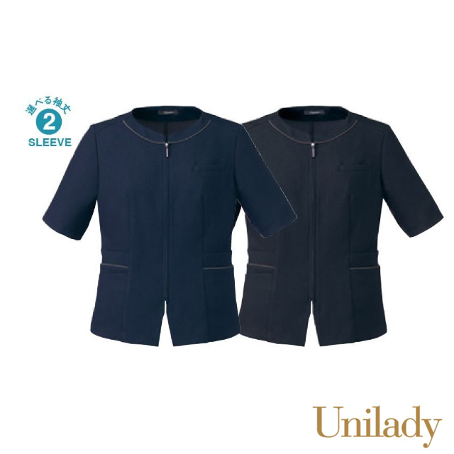 U82553 UNILADY 四分袖オーバーブラウス