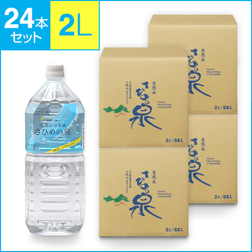 【送料無料】【定期購入】天然シリカ水　さひめの泉／2Ｌ 6本／4ケース