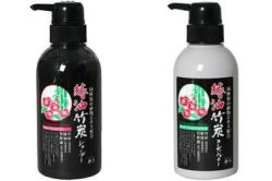 日本漢方研究所　椿油竹炭シャンプー＆コンディショナー各３本　６本セット　送料無料