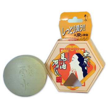 日本漢方研究所　木灰と馬油石鹸　６個セット　送料無料