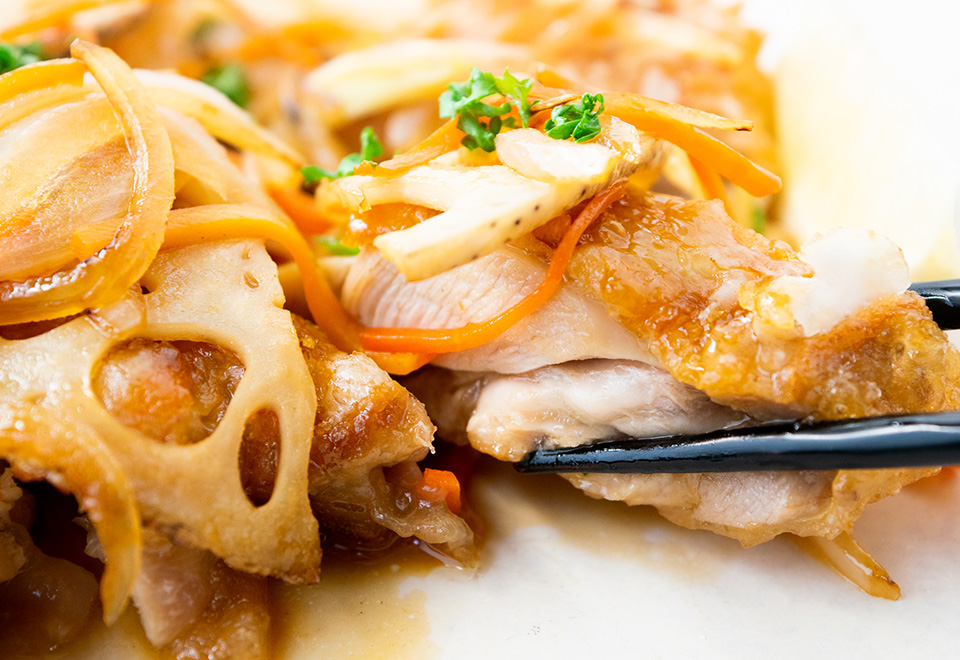鶏竜田甘酢あんかけ（2枚）