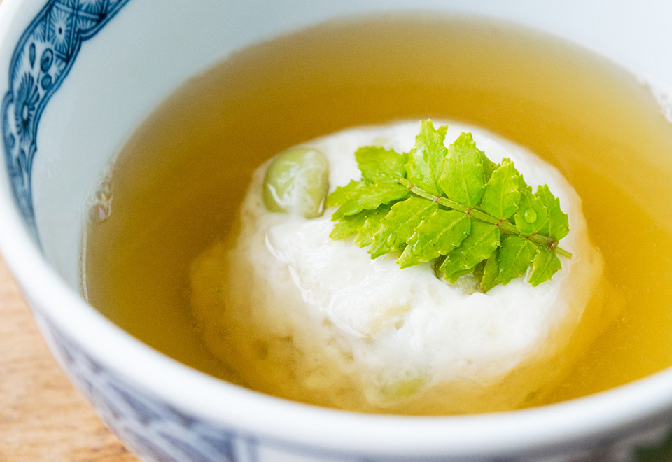 秘伝豆しんじょう・だし付き