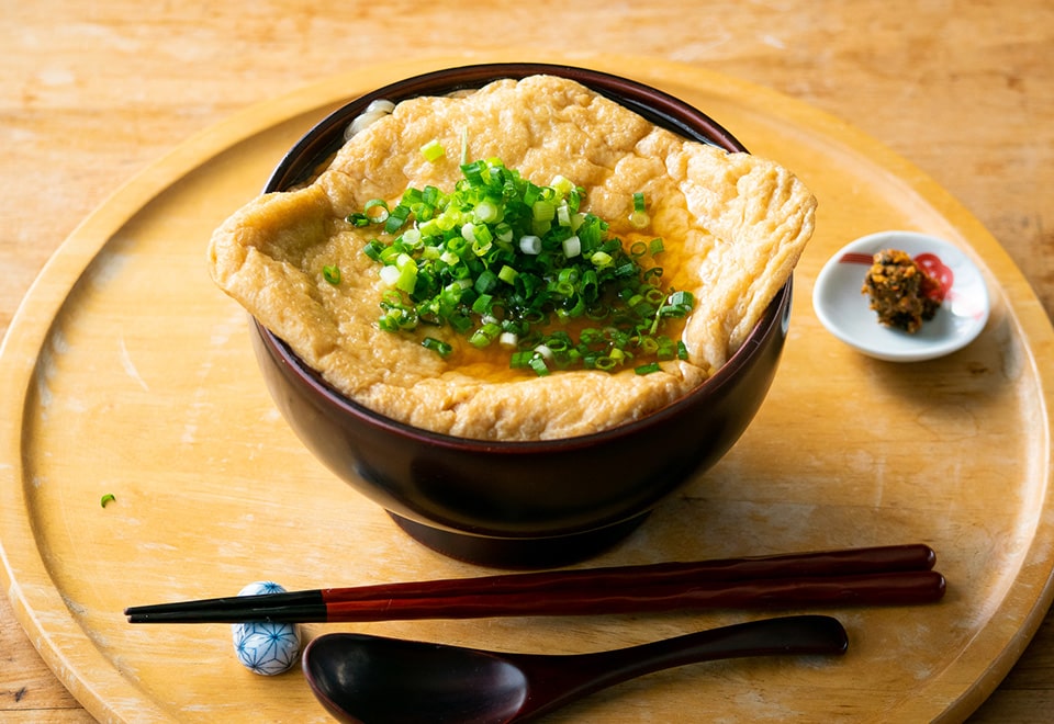 源助豆腐大揚げうどん