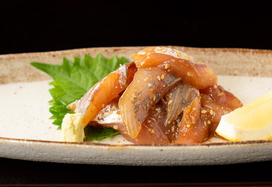 気仙沼産かんぱち胡麻漬け