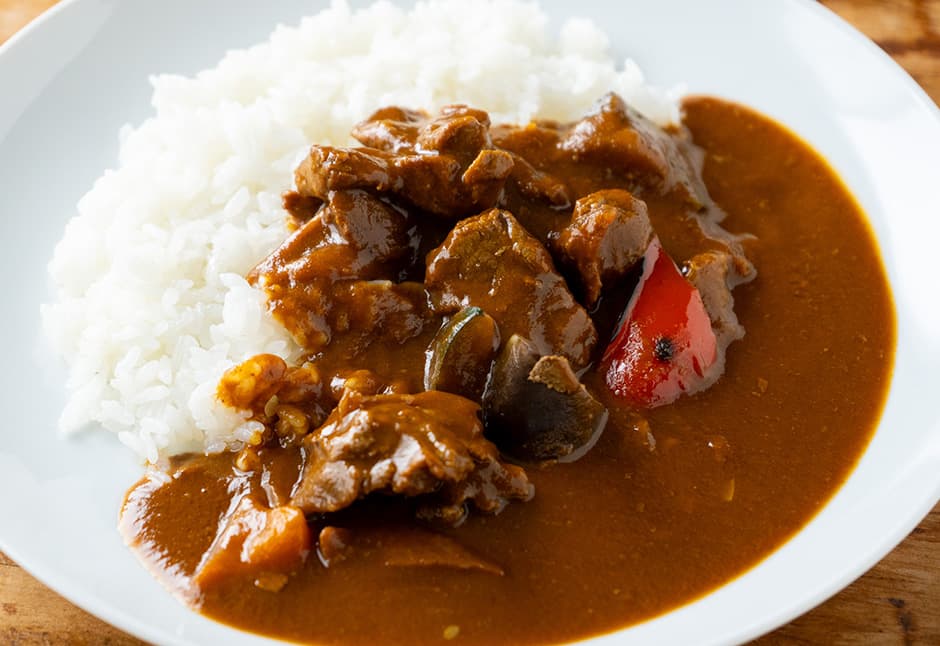 ル・シエルブルーさん山形牛と夏野菜カレー